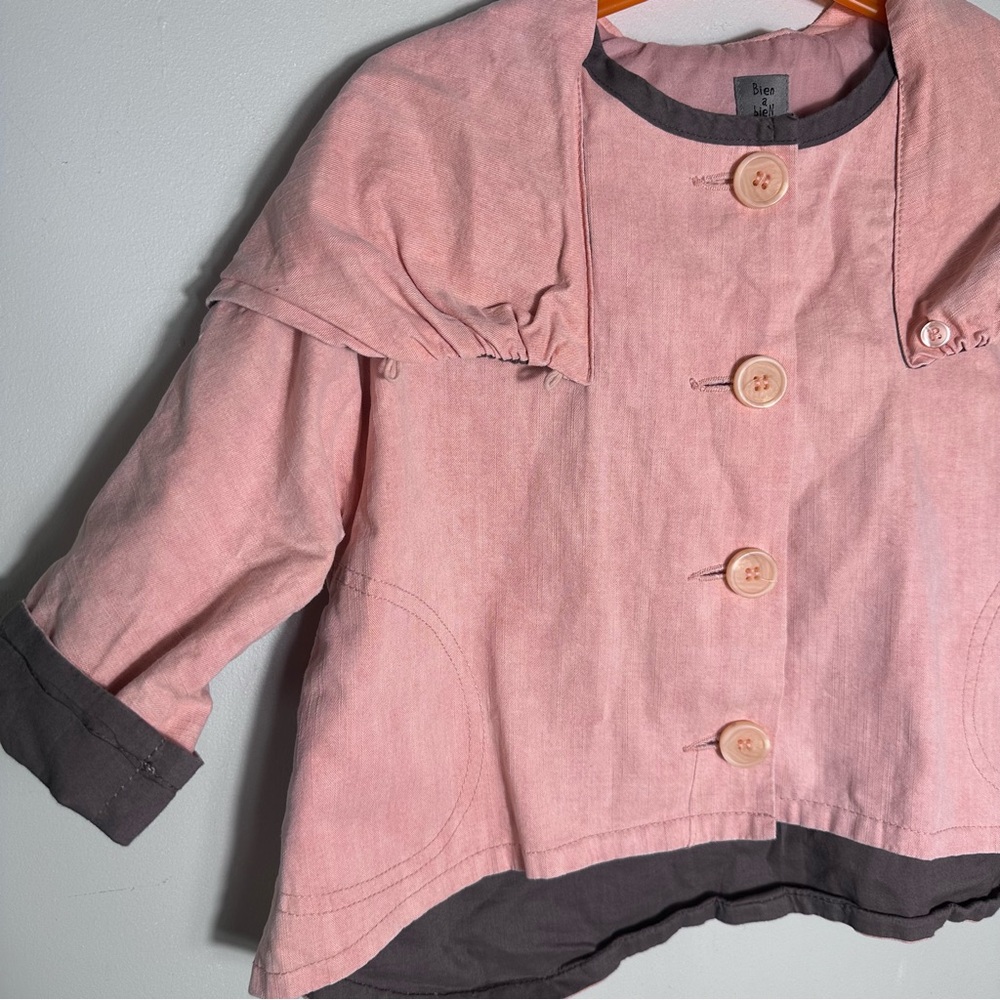 Pink Kids jacket Blouse Button Front - Picture 5 of 11
